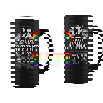 Gay Pride I'm Straight But I Don't Hate Lgbtq Ally Women Coffee Mug - Thegiftio