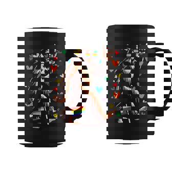 Gay Pride Month Bigfoot Sasquatch Lgbtq Ally Rainbow Men Coffee Mug - Monsterry