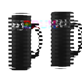 Gay Pride Month Bruh Lgbtq Ally Rainbow N Coffee Mug - Monsterry