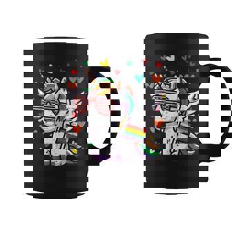 Gay Pride Unicorn Sunglasses Lgbtq Ally Rainbow Girls Coffee Mug - Thegiftio