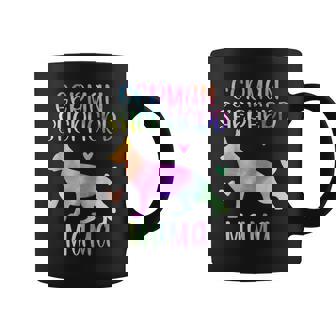 German Shepherd Mama German Shepherd Mom Rainbow Watercolor Coffee Mug - Monsterry