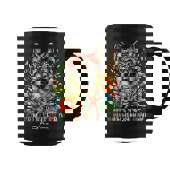 German Shepherd Mom Dog Lover Mother's Day Floral Women Coffee Mug - Monsterry