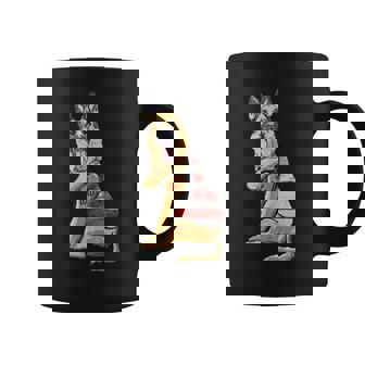 German Shepherd Tattoo Dog I Love Dad Fathers Day Coffee Mug - Monsterry