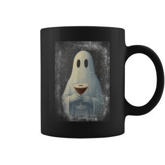 Ghost Drinking Espresso Martini Halloween Spooky Autumn Fall Coffee Mug - Thegiftio