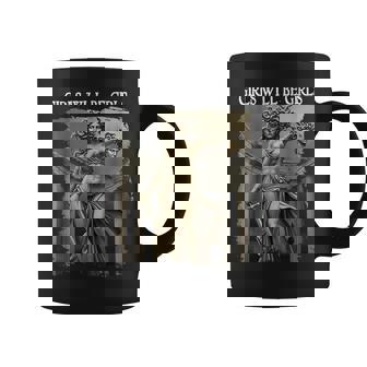 Girl Will Be Girls Medusa Feminist Girl Coffee Mug - Thegiftio