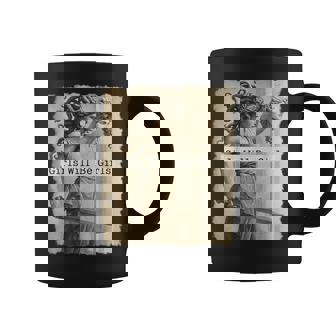 Girl Will Be Girls Medusa Feminist Women Coffee Mug - Thegiftio