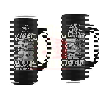 My Girlfriend Beats Me Graphic For Men Coffee Mug - Thegiftio