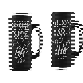 Girlfriend Fiancée Wife 2025 For Wedding And Honeymoon Coffee Mug - Thegiftio