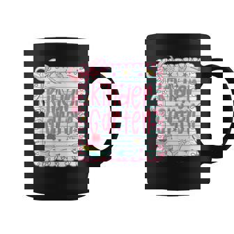 Girls Kindergarten Coquette Bow Pink Preppy Back To School Coffee Mug | Mazezy