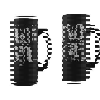 Girls Rock Rock'n Roll Girl Rock On Skeleton Guitar Band Coffee Mug - Monsterry