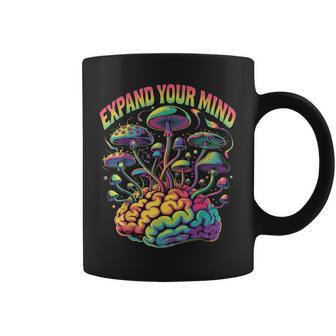 Goa Trance Champignons Psychédéliques Trippy Festival Rave Tasse - Cadeauxyz