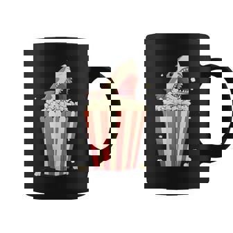 Great White Shark Eating Popcorn Shark And Movie Fan Coffee Mug - Thegiftio