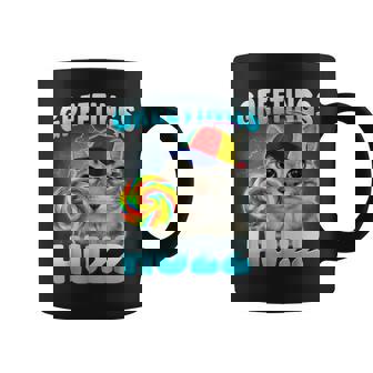Greetings Huzz Cat & Meme Cute Cat Silly Cats Coffee Mug | Mazezy