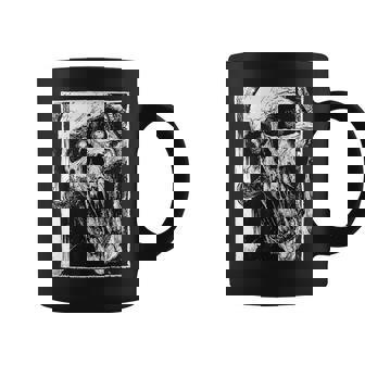 Grim Reaper Lucifer Oculto Gótico Metalheadatánico Grungy Taza de café - Regaloses