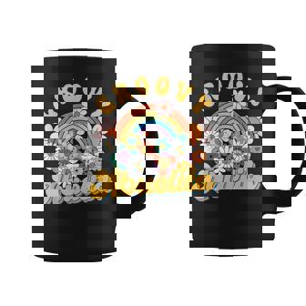 Groovy Abuelita Rainbow Colorful Flowers Mother's Day Coffee Mug - Thegiftio