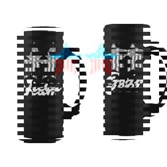 Groovy Freedom 4Th Of July Matching Couples Coffee Mug | Mazezy