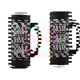 Groovy Mama Retro Checker Matching Family Mother's Day Party Coffee Mug | Mazezy