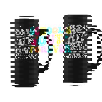 Groovy School's Out Forever Retirement 2025 Retired Teacher Coffee Mug | Mazezy