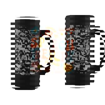 Groovy Speech Therapy Language Pathologist Slp Heart Love Coffee Mug - Monsterry