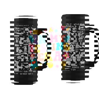Groovy In My Testing Era Motivational Teacher Test Day Coffee Mug - Thegiftio UK