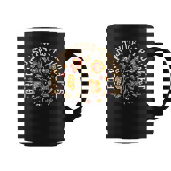 Grow Positive Thoughts Flower Coffee Mug - Monsterry