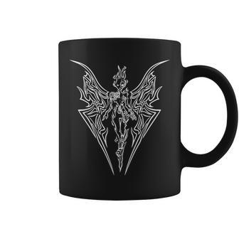Grunge Goth Tatuaje Estética Hada Oscuro Taza de café - Regaloses