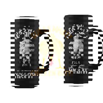 Guess What Chicken Butt Chicken Lover Chicken Meme Coffee Mug - Monsterry
