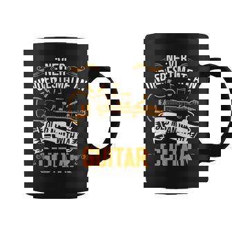 Guitar Player Guitarist Old Man With A Guitar Fathers Day Coffee Mug | Mazezy