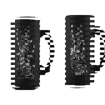 Guitarra Eléctrica Blanco Y Negro Diseño Arte Rock Blues Metal Taza de café - Regaloses