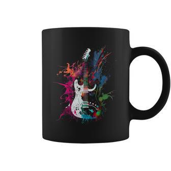 Guitarra Eléctrica Músicos Guitarra Guitarristas In Mangas Taza de café - Regaloses