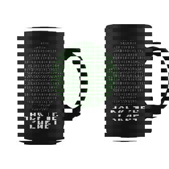 Hackear El Planeta Código Binario Computadora Hacking Coding Hacker Taza de café - Regaloses