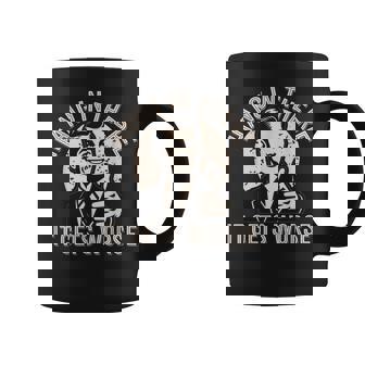 Hang In There It Gets Worse Sarcastic Humor Coffee Mug - Monsterry
