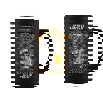 Happiness Is An Old Man With A Beerchnauzeritting Near Near コーヒーマグ - Kawaiitshirt