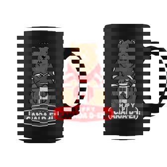 Happy Canada Day 面白いカナダのクマの旗 コーヒーマグ - Kawaiitshirt