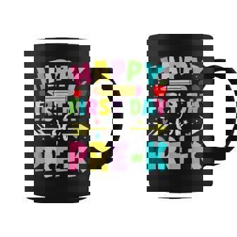 Happy First Day Of Pre-K Back To School Preschool Teacher Coffee Mug - Monsterry