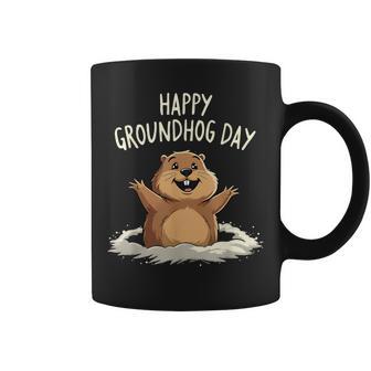 Happy Groundhog Day 2025 メンズ レディース キッズ コーヒーマグ - Kawaiitshirt