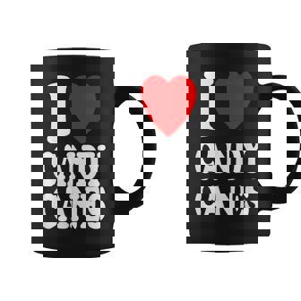 I Heart 愛 キャンディケーン 冬 ペパーミント クリスマス コーヒーマグ - Kawaiitshirt