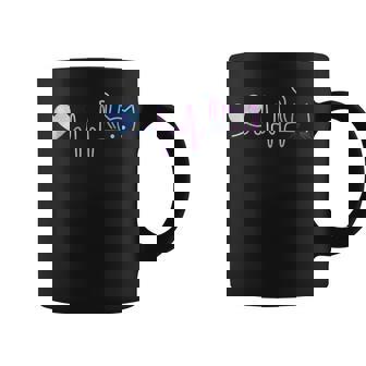 Heartbeat Cat Lover For Animal Cute Cat Coffee Mug - Thegiftio UK