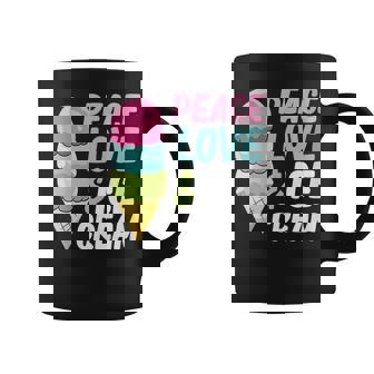 Helado Amor De Paz Y Helado Cuello Taza de café - Regaloses