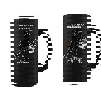 Hello Darkness My Old Friend Crow Coffee Spooky Halloween Coffee Mug - Thegiftio