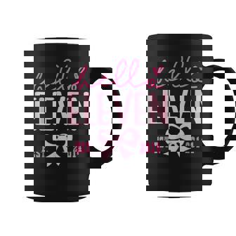 Hello Eleven Est 2014 Pink Coquette Happy 11Th Birthday Girl Coffee Mug | Mazezy