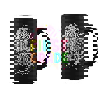 Hello First Grade Girls Coquette 1St Grade Back To School Coffee Mug | Mazezy