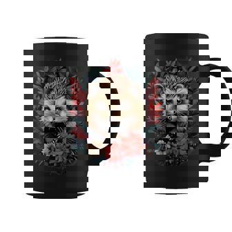 Hérisson Animal De La Forêt Fleurauvage Tasse - Cadeauxyz
