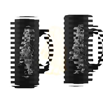 Hibou Jouant De La Clarinette Réaliste Tasse - Cadeauxyz