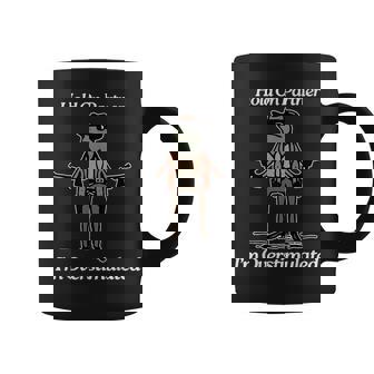 Hold On Partner I'm Overstimulated Cowboy Frog Vintage Coffee Mug - Thegiftio