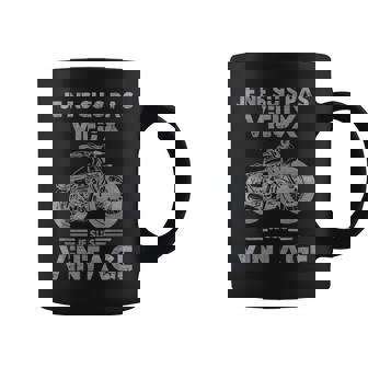 Homme Moto Je Neuis Pasieux Jeuisintage Motard Distressed Tasse - Cadeauxyz