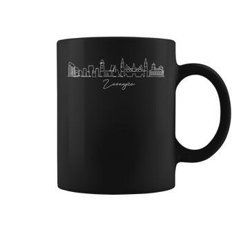 Horizonte De La Ciudad Zaragoza España Taza de café - Regaloses