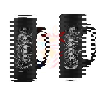 Horse 4Th Of July Boys Horse American Usa Flag Coffee Mug - Thegiftio UK