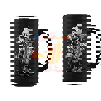 Hot Dog 4Th Of July Patriotic Bbq Hot Dog Usa Flag Coffee Mug | Mazezy