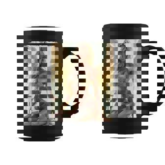 Hot Girl On 男性用 セクシーな天使の座り グランジ コーヒーマグ - Kawaiitshirt